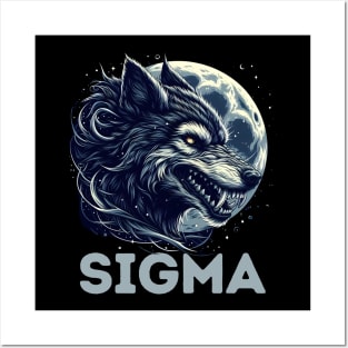 Sigma Lone Wolf Werewolf Sigma Male Teens Posters and Art